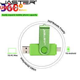 Drives Jaster 5pcs/lot 128gb Rotated Otg Pendrive 4gb 8gb 32gb 16gb 64gb Usb 3.0 Flash Drive for Phone Tablet Pc Notebook U Stick