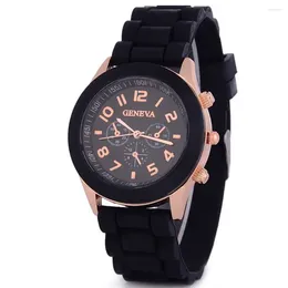 Wristwatches Silicone Strap Quartz Fashion Simple Sports Wrist Watches Casual Women Electronic Watch