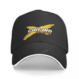 Berets Can Am Logo Stripe Brp Team Baseball Cap Men Fashion Cool Hat Hip Hop Women Caps