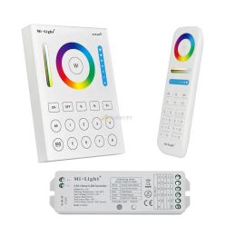 Car Miboxer Fut089 2.4g Wireless 8 Zone Rf Remote ; B8 Touch Panel Wallmounted Remote; Ls2 5 in 1 Led Controller for Rgb+cct Led