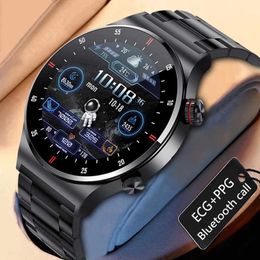 Wristwatches For Huawei GPS NFC ECG+PPG Smart Watch Men Bluetooth Call Health Sleep Monitoring Multiple Sports Mode Waterproof Smartwatch Man 240423