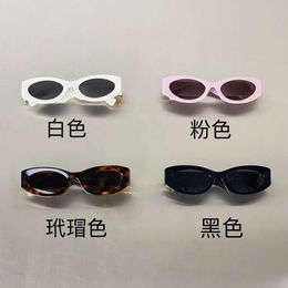 women mens sunglasses 23 Womens Sunglasses MM Letter Plate Fashion Black Gold Cat Eyes SMU11W chenel