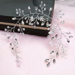 Hair Clips Fashion Crystal Wedding Hairband Bridal Tiara Headpiece Headband Women Bride Headdress Ornament Jewelry Vine Accessories