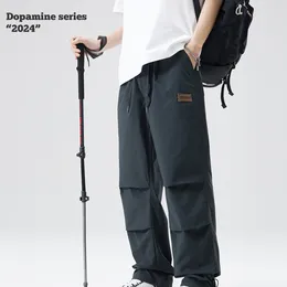 Men's Pants Unisex Parachute Summer Fashion Multi Pockets Cargo Trousers Brand Design High Quality Streetwears