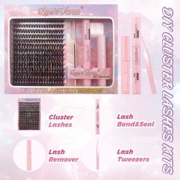 Tools Eyelashes 280 PCS Clusters Lash Bond and Seal Makeup tools DIY Lashes Extension kit for gluing Lashes Gluing Glue Accessories