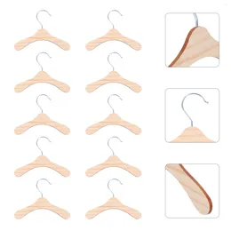 Dog Apparel 10pcs Wood Standard Hangers Clothes Durable Coat Non Trouser Slack Jeans Skirt Shorts Scarf Pant