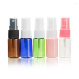 Storage Bottles Small Spray Multiple Colour 10ml Empty Perfume Cosmetic PET Atomizers Make Up Skin Toner Bottle F20241645