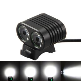 Lights 8000LM 2x T6 L2 LED Bicycle Light Mini Bike Front Light Cycling Flashlight Headlamp with Rechargeable 4 X 8650 Battery Pack