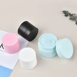 Storage Bottles 5/15/20/30/50g Colorful Empty Cream Jar Cosmetic Container Round Refillable Bottle Plastic Box Travel Tool