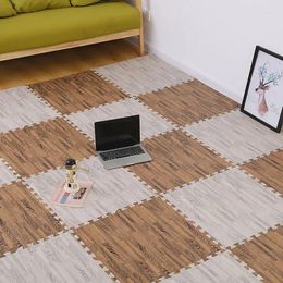 Carpets Imitation Wood Floor Pattern EVA Foam Puzzle Mat Baby Play Bedroom Soft Interlocking Kid Rug Crawling Carpet Decor