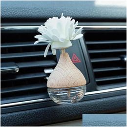 Essential Oils Diffusers Car Hanging Per Pendant Fragrance Air Freshener Empty Bottle Diffuser Aromatherapy Decor Au04 Drop Delivery H Ot6Wk