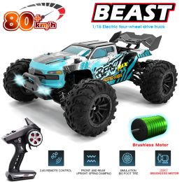 Cars ZLL SG116MAX 1:16 80KM/H 4WD RC Car With LED Remote Control Cars High Speed Drift Monster Truck for Kids vs Wltoys 144001 Toys