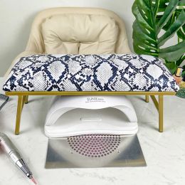 Equipment ANGNYA Snake Skin Pattern Nail Hand Pillow Heighten Nail Table Manicure Table Nail Stand Cushion Leather Arm Hand Rest for Nails