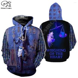 Men's Hoodies PLstar Cosmos God Of The Egyptian Egypt Ancient Symbol Anubis Face Fashion Funny 3DPrint Zipper/Hoodies/Sweatshirts/Jacket 14