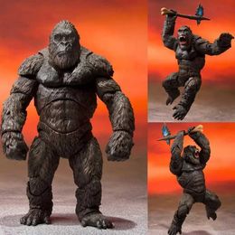Action Toy Figures SHF 18cm Movie Monkey King Kong Articulated Figure Model Toys for Children T240422