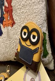 Luxury brand bag key chain new cartoon minion mini large capacity zero wallet pendant6050058