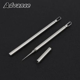 Tools Portable Titanium Toothpick Ultralight Anticorrosion Toothpick Tube Reusable Fruit Fork DIY Outdoor Camping Tool EDC