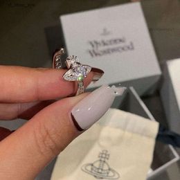 viviane westwood ring Designer for Women Satellite Planet 2024 viviane jewelry Western Empress Dowager's Big Flash Open Star Ring Saturn Classic Versatile