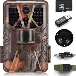 Cameras Outdoor Wildlife Infrared Camera 36MP 4k Trail Night Vision 0.2s Motion Activated Waterproof Garden Wildlife Trap Wide Angle Cam