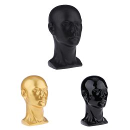 Stands PVC Male Training Mannequin Head Professional Manikin Head Model for Wigs Hair Making Mannequin Glasses Cap Hat Display Model