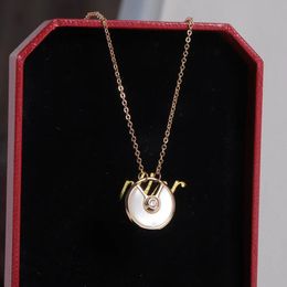 Enamel disc gold necklace minimalist designer necklace for women exquisite gift designer Jewellery free postage.