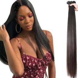 Wigs NextFace Brazilian Hair Bundles Silky Straight Human Hair Bundles Natural Colour Human Hair Extensions Thick Hair Weaves Bundles