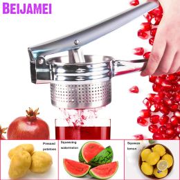 Juicers BEIJAMEI Manual Orange Lemon Juicer Small Pomegranate Squeezer Presser Multifunctional Potato Masher Kitchen Tools