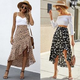 Skirts Summer Flared For Women Clothes Kawaii Black Pleated Clothing Maxi Faldas Largas Para Mujer Jupe Longue Korean Fashion