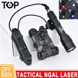 Lights WADSN Tactical NGAL Red Green Blue Indicator M600U Hunting Scout Light White LED Spotlight Remote Switch Fit 20MM Rail