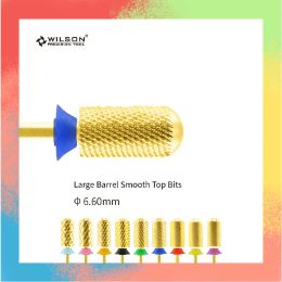 Bits WILSON Large Barrel Smooth Top Bits Nail drill bits Remove gel carbide Manicure tool Nail accessories Hot sale Free shipping