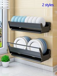 Organisation Wall Mounted Kitchen Dish Drainer Dish Drying Rack Storage & Organisation Kitchen Gadgets Shelf Useful Things For Kitchen