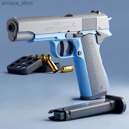 Gun Toys Gravity 3d Printed M1911 Model Straight Jump Toy Gun Non-Firing Cub Radish Toy Knife Kids Stress Relief Toy Christmas Gifts 1pcL240425