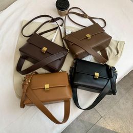 Bag Women 2024 Autumn And Winter Style Soft Leather One-shoulder Armpit Fashion Messenger Small Square