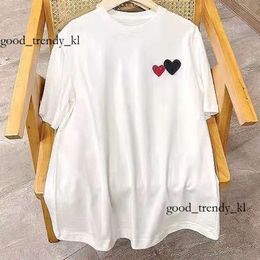 Play Fashion Mens T-shirts Designer Red Heart Shirt Casual Tshirt Cotton Embroidery Short Sleeve Summer T-shirt Asian Sizes Cdgs Shoe Magliette 591