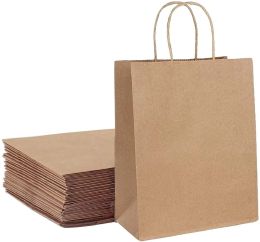 Bags 1050pcs Kraft Bag Paper Gift Bags , Reusable Grocery Shopping Bags for Packaging Craft Gifts Wedding Business Retail Party Bags