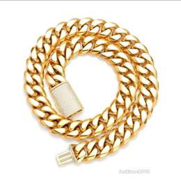 Gold Custom Gold Cuban Link Kette Gold Kubaner Miami Kette 20mm Miami Kubanische Kette Halskette