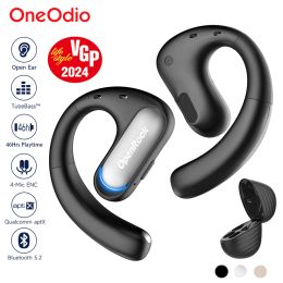 Headphones Oneodio OpenRock Pro Open Ear Wireless Headphones Sports Air Conduction Bass Earphones Bluetooth 5.2 Earbuds TWS With 4 Mic ENC