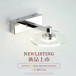 Wall Lamp Mirror Front Light LED Single Head Waterproof Anti-fog Rust Bathroom Crystal Dimming