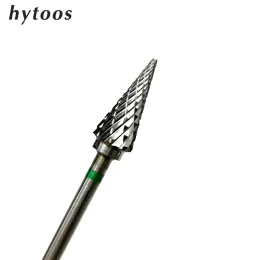 Bits HYTOOS Cone Carbide Nail Drill Bit 3/32" Milling Cutter For Manicure Rotary Burr Nail Bits Electric Drill Accessories Tool