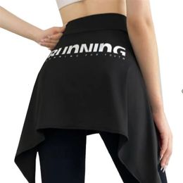 Summer Running Going Out To The Park Fitness Skirt Women Embarrassment Area Apron Lady Sports Base Hip Covering 240420