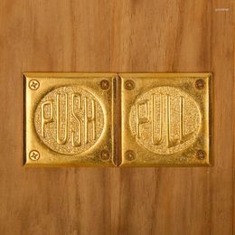 Decorative Figurines Brass Signage Cafe Bar Decoration Licencing Guides Indicator Glass Door Warning Home Wall Logo Household Products