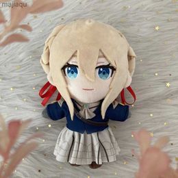 Plyschdockor violet evergarden plysch leksaker cosplay dockor anime tecknad fylld figur bäddsoffa peluche kudde barn plushie julklappar 20cl2404