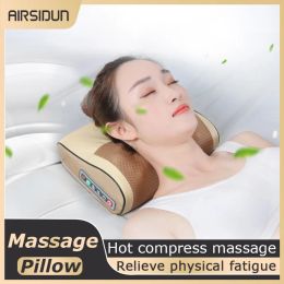 Massager Cervical Massager Neck Massage Pillow Hot Compres ShoulderLumbar Spine Whole Body Multifunctional Massage Instrument Car Mounted