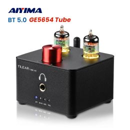 Amplifier AIYIMA HiFi Bluetooth Tube Amplifier Preamp Stereo PreAmplifier TPA6120 Headphone Amplifier USB DAC APTXHD LM4562 OP AMP