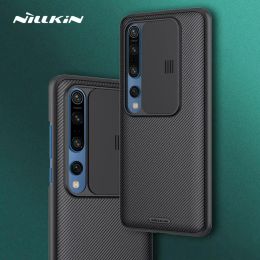 Covers Nillkin for Xiaomi Mi 10 Pro Case Camshield Cover Slide Camera Protection PC Slim Phone Case for Xiaomi Mi10 Mi 10 Pro Lens Case