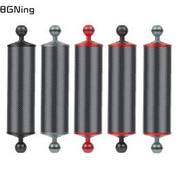 Cameras Upgrade Diving 5/8/10/12inch D60mm Carbon Fibre Buoyancy Float Arms with 1 inch Dual Ball Head CompressionResistant Underwater