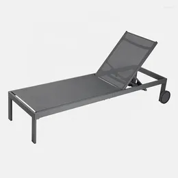 Camp Furniture El Garden Swimming Pool Sunbed Cushions Portable Outdoor Beach Aluminium Sun Loungers Chair With Wheel