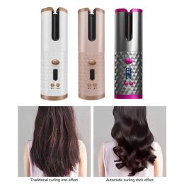 Straighteners Woman Long Hair Curler Automatic Big Wave Hair Tools USB Charge Multiple Adjustable Teperatures Cordless Flat Curling Iron