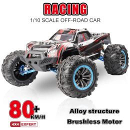 Cars F21a Metal 1/10 Offroad Car Rc Racing Climbing Car 4wd Rtr 2.4ghz 80km/h Brushless Motor Water Drifting Alloy Frame Gifts Toys