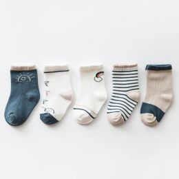 Warmers New 5Pairs/lot Infant Baby Socks Winter Autumn Baby Socks for Girls Cotton Newborn Baby Boy Socks Toddler Baby Boys Accessories